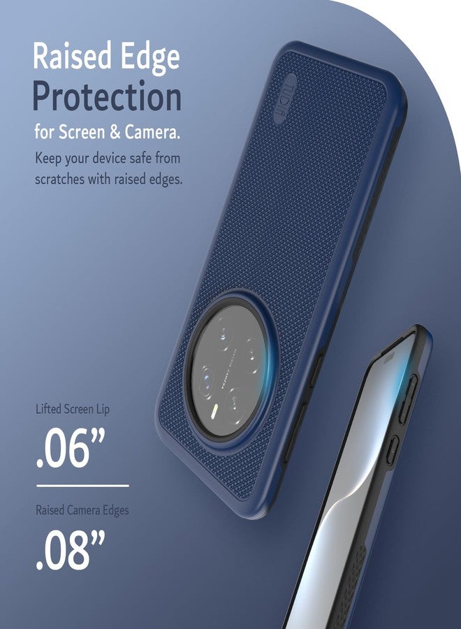 توديا جراب TUDIA DualShield Grip مصمم خصيصًا لهاتف Honor Magic 7 Pro 5G (2025)، [MergeGrip] جراب هاتف متين وخفيف الوزن ذو طبقتين مقاوم للصدمات، من الدرجة العسكرية (أزرق نيلي، أساسي) - Image 4